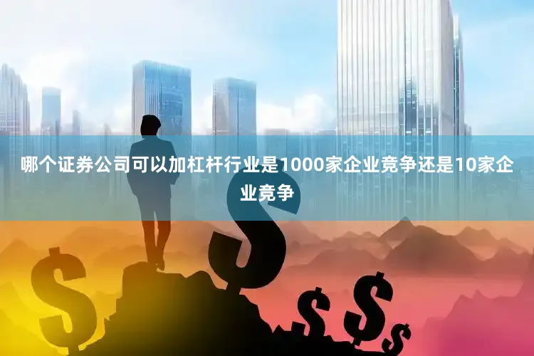 哪个证券公司可以加杠杆行业是1000家企业竞争还是10家企业竞争