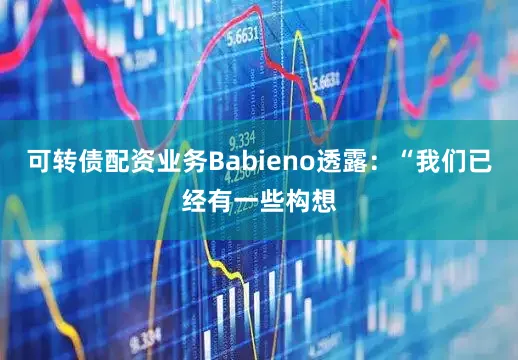 可转债配资业务Babieno透露:“我们已经有一些构想